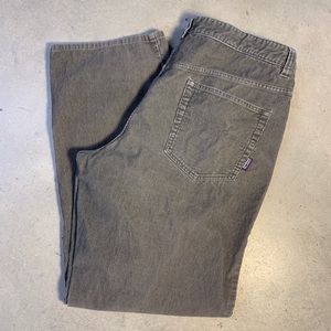 Grey Patagonia corduroy pants